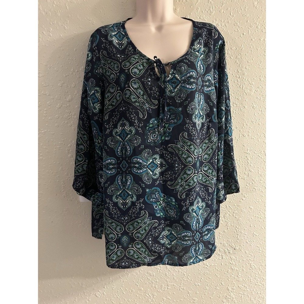 1X Liz Claiborne NY Multi Metric Top #347*10